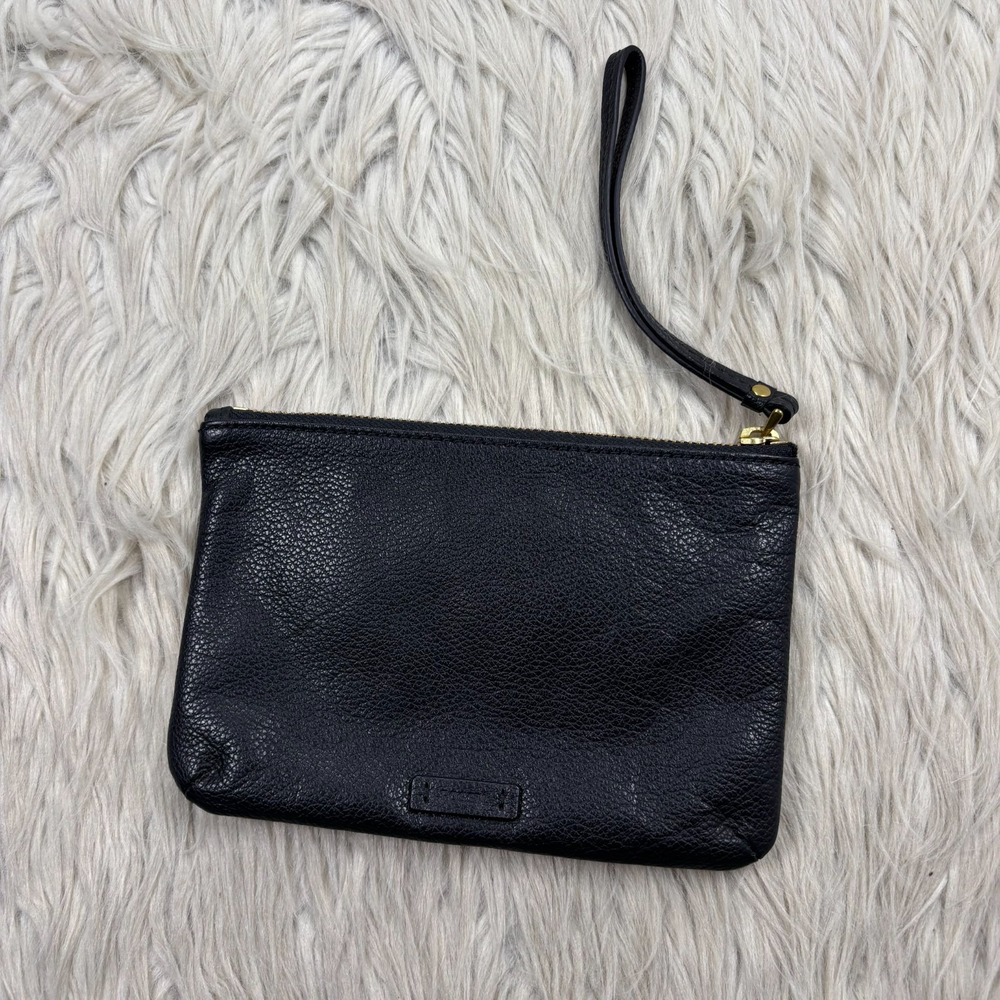 Fossil Black Leather Wristlet Wallet Going Out Date Quiet Luxury